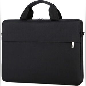 SOUGAO Laptop Briefcase Lightweight Shoulder Bag Notebook Case Sleeve Black